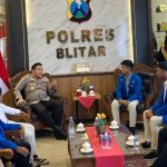 PC PMII Blitar saat audiensi bersama Kapolres Blitar, Selasa, 22 April 2025.