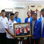 PC PMII Blitar saat bertemu Bupati Blitar RIjanto di Pendopo Ronggo Hadi Negoro, Rabu, 23 April 2025.