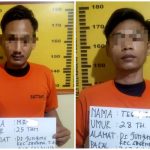 Tersangka yang diamankan polisi.