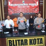 Konferensi pers di Mapolres Blitar Kota, Senin (12/5/2025).