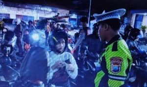 Satlantas Polres Kediri Kota menggelar operasi penertiban lalu lintas.