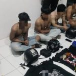 Anggota perguruan silat yang diamankan polisi