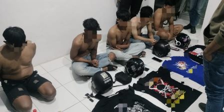 Anggota perguruan silat yang diamankan polisi