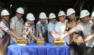 Buka Giling Perdana di PG Pesantren Baru, Kediri, Jawa Timur, pada Kamis (15/5/2025).