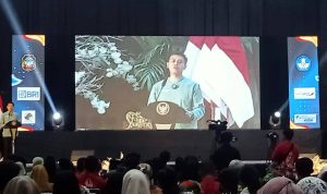 Wali Kota Blitar, Syauqul Muhibbin atau yang akrab disapa Mas Ibin, membuka peringatan Hardiknas 2025, di Kedung Kesenian, Kota Blitar.