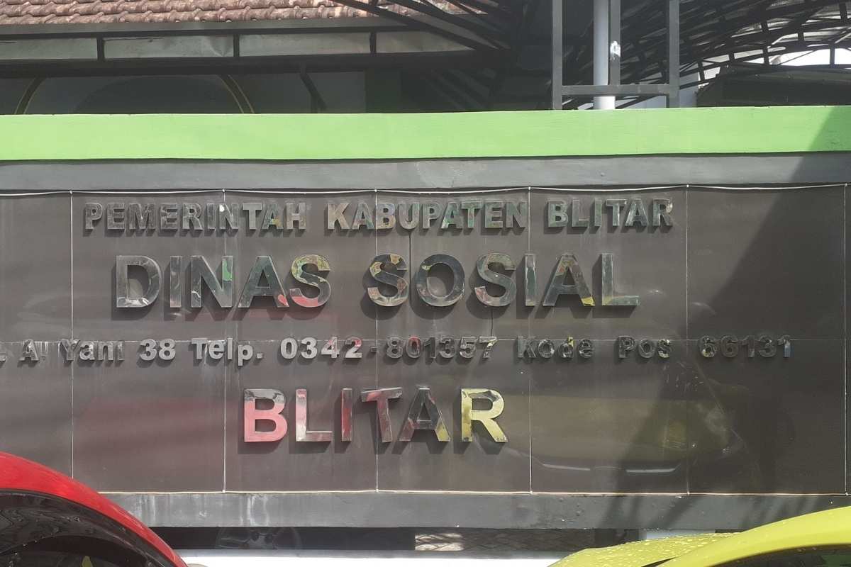 Kantor Dinsos Kabupaten Blitar.
