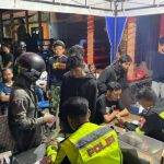 Satlantas Polres Kediri Kota melaksanakan Operasi Cipta Kondisi di Jalan Ahmad Yani, sekitar kawasan Wisata Air Pagora.