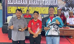 Wakapolres Tulungagung, Kompol Arie Taufan Budiman, membuka secara resmi Kejuaraan Karate Open Festival "Lembupeteng Championship 2025" di GOR Lembupeteng.