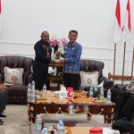 Bupati Bojonegoro menerima kunjungan KKP Sespimmen Polri di Gedung Putih, Pemkab Bojonegoro.