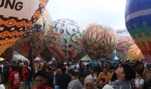 Festival balon udara di Tulungagung. (Foto: Polres Tulungagung)