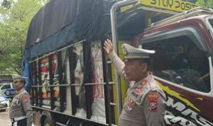 Satlantas Polres Trenggalek gencar melakukan operasi penertiban terhadap kendaraan ODOL.