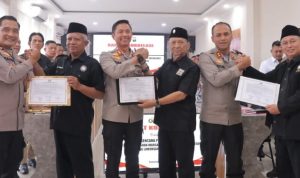 Pertemuan unsur PSHT dan ketiga Polres di Pantura Jatim.