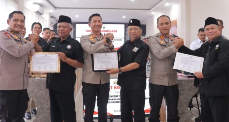 Pertemuan unsur PSHT dan ketiga Polres di Pantura Jatim.