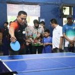 Polresta Banyuwangi Polda Jatim menggelar Kejuaraan Tenis Meja Se-Jawa Bali 2025 dalam rangka Hari Buruh 2025 dan Hari Bhayangkara ke-79.