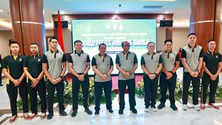 Acara pelepasan 24 personel Polda Jawa Timur akan berlaga dalam World Police and Fire Games Open Tournament di Birmingham, Alabama, Amerika Serikat.