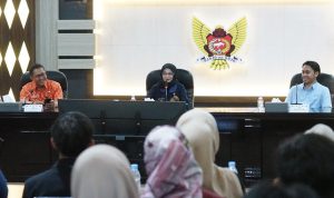 Wali Kota Kediri, Vinanda Prameswati, resmi membuka Workshop Video Animasi di Ruang Joyoboyo Balai Kota Kediri.