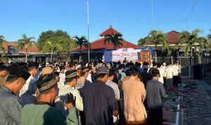 Salat Iduladha 1446 H bersama warga binaan di Masjid Al-Muhajirin pada Jumat, 6 Juni 2025. (Foto: Puguh Didik Supriyanto/serayunusantara.com)