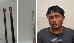 Pelaku yang diamankan Polres Tulungagung.