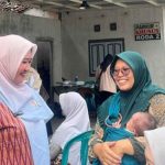 Ketua TP PKK Kota Kediri, Faiqoh Azizah Muhammad, melakukan kunjungan ke Posyandu ILP di Kecamatan Mojoroto. (Foto: Hariati Rokhmah/serayunusantarra.com)
