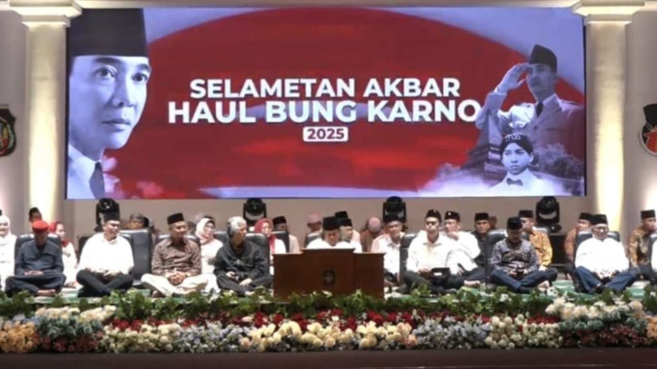 Selamatan akbar Haul Bung Karno 2025, Jumat, 20 Juni 2025.