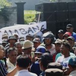 Aksi di depan DPRD Kabupaten Blitar, Kamis, 19 Juni 2025.
