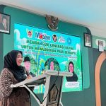 Ketua TP PKK Kota Kediri, Faiqoh Azizah, dalam Seminar "Membangun Generasi Alpha untuk Mewujudkan PAUD Bermutu" di Aula Ki Hajar Dewantara Dinas Pendidikan Kota Kediri. (Foto: Pemkot Kediri)