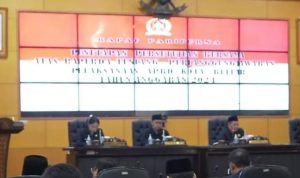 Rapat paripurna DPRD Kota Blitar Rabu, 25 Juni 2025 di Gedung Graha Paripurna DPRD Kota Blitar.