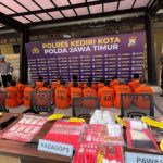 Konferensi pers Polres Kediri Kota.