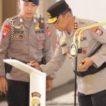 Kapolda Jatim, Irjen. Nanang Avianto, memimpin langsung upacara Sertijab Dirreskrimum dan sejumlah Kapolres se-Jawa Timur.