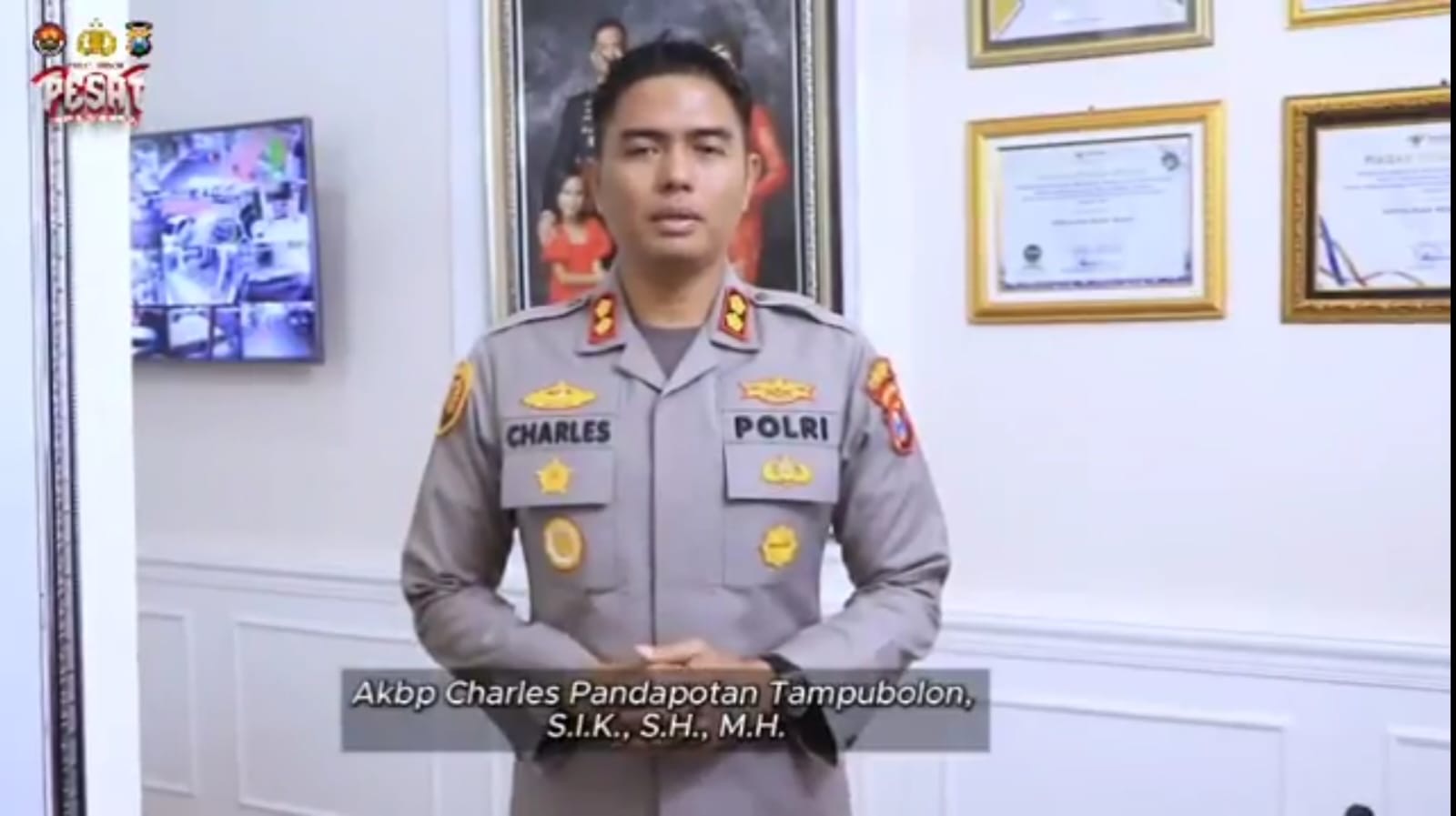 Kapolres Ngawi AKBP Charles Pandapotan.