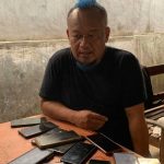 Ketua PSHT Cabang Kabupaten Blitar, Tugas Nanggolo Yudho Dili Prasetiono saat memberikan keterangan kepada awak media, Senin, 14 Juli 2025. (Foto: Achmad Zunaidi/serayunusantara.com)