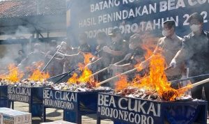0 Bea Cukai Bojonegoro Musnahkan 8,51 Juta Batang Rokok Ilegal Hasil Penindakan