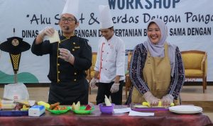 Pemkot Kediri melalui DKPP bersama TP PKK menggelar workshop di Ruang Joyoboyo, Balai Kota Kediri.