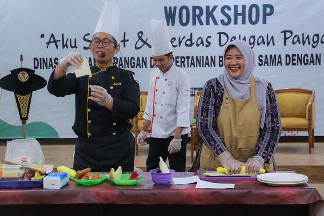 Pemkot Kediri melalui DKPP bersama TP PKK menggelar workshop di Ruang Joyoboyo, Balai Kota Kediri.