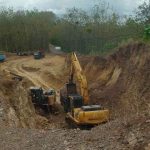 Titik tambang dari CV Kironggo Bangkit Jaya di Desa Sumberagung, Kecamatan Rejotangan, Kabupaten Tulungagung, Jawa Timur. (Dok. LKHN)