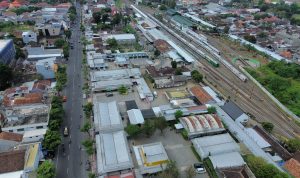Aset KAI Daop 7 Madiun di Jalan Mastrip, Kota Blitar.