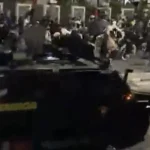 IMG_2622 Tangkapan layar mobil tank polisi tabrak ojol di Jakarta, Kamis, 28 Agustus 2025.