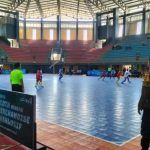 Polsek Mojoroto, Polres Kediri Kota, melaksanakan pengamanan Turnamen Futsal Piala By U 2025 tingkat SMP dan SMA se-Eks Karisidenan Kediri yang digelar di GOR Jayabaya.