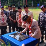Gubernur Jawa Timur, Khofifah Indar Parawansa meresmikan Candi Ujung Galuh yang berada di Penjagaan Candi Mako Koarmada II.